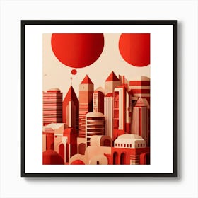 City Skyline Art Print