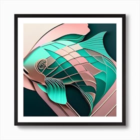 Abstract Fish Art Print