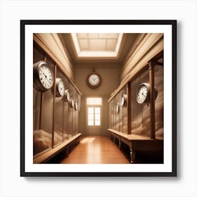 Clocks Stock Videos & Royalty-Free Footage Art Print