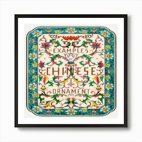 Examples Chinese Ornament Art Print