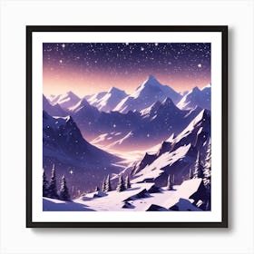 Winter Landscape 36 Art Print