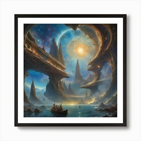 Heart Of The Universe art print paintings Art Print