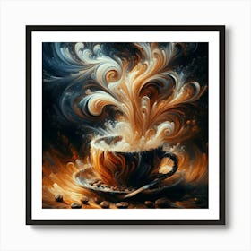 Coffee Painting 2 Art Print