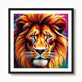 Lion art 10 Art Print