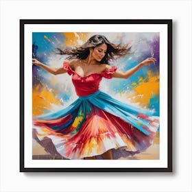 Latin Dancer Art Print