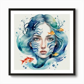 Mermaid 4 Art Print