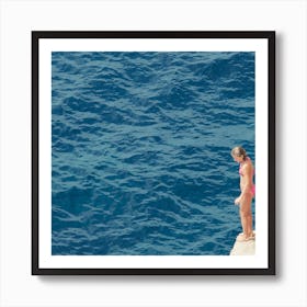 The Cautious| The Swimmers Series Art Print