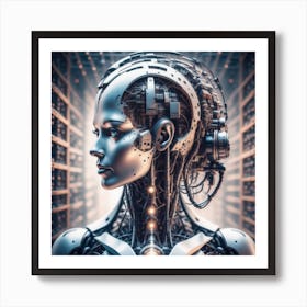 Robot Woman 18 Art Print