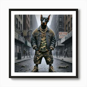 Doberman Art Print