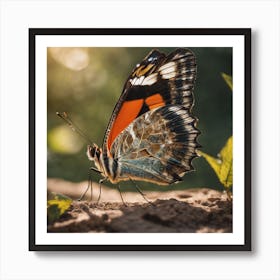 Butterfly In The Sun Art Print