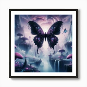 Butterfly In The Sky 19 Art Print