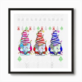 The Musical Gnome Matching Family Christmas Pajamas Costume Art Print