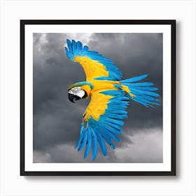 Parrot In Flight Art Print