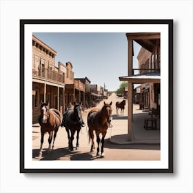 Old West Town 2 Art Print