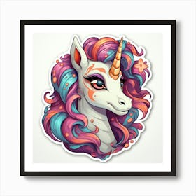 Unicorn Sticker 1 Art Print