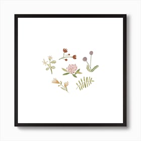 Flowers Square Art Print