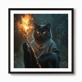 Wizard Cat Art Print