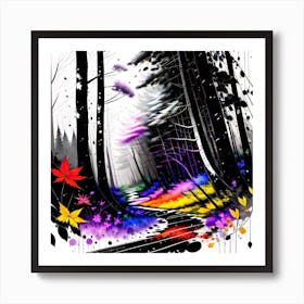 Forest Path 25 Art Print