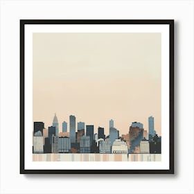 New York City Skyline Canvas Print Art Print