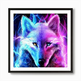 Wolf Painting 1 Art Print