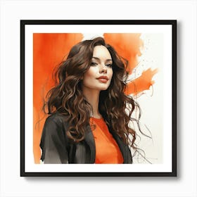 Portrait Of A Woman 3 Art Print