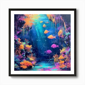 Underwater Canvas Print Art Art Print