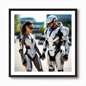 Building A Strong Futuristic Suit Like The One In The Image Requires A Significant Amount Of Expertise, Resources, And Time 4 Art Print