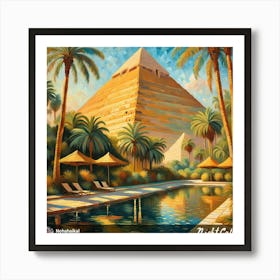 Egyptian Pyramids 12 Art Print