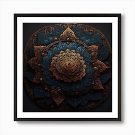 Psychedelic Flower Art Print