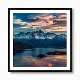 Sunset In Chile Art Print