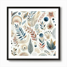 Shabby Chic Floral Art Print