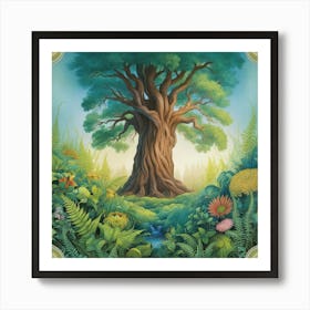 Leonardo Phoenix A Serene And Vibrant Illustration Of A Mystic 0 Art Print