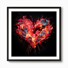 Flowering Heart Art Print