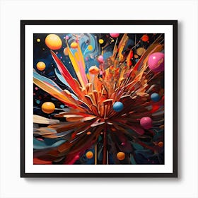 Abstract Painting Celebration Art Print