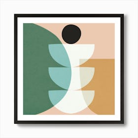 Geometry with expressive circles 18 Art Print