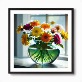 Flowers In A Vase 70 Art Print