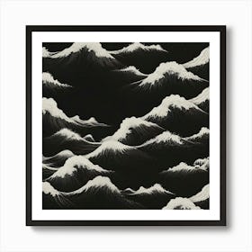 Azure Waves Art Print