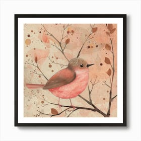 Pink Bird Art Print
