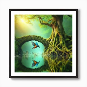 Bird In The Forest 1 Art Print