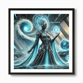 Grand Priestess Serina Scifi Art Print