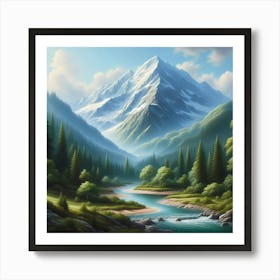 Mountain Landscape 10 Art Print