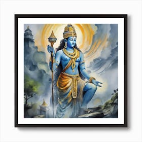 Vishnu 3 Art Print