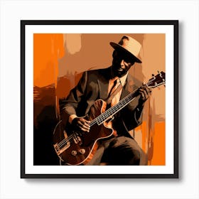 Blues Man Art Print