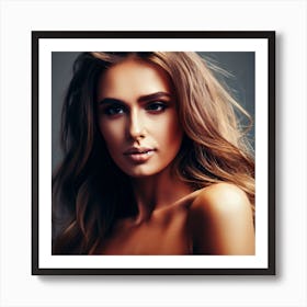 Beautiful Woman Posing Art Print