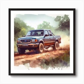 Ford Ranger In The Woods Art Print