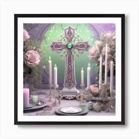 Celtic Cross 3 Art Print