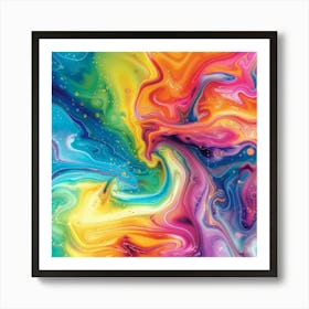 Rainbow Vortex (12) Art Print