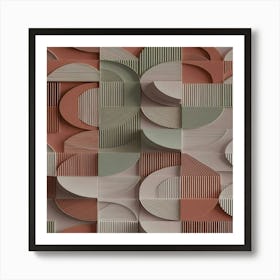 Abstract Geometric Wall Art 1 Art Print