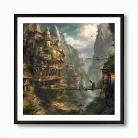 Fantasy City 65 Art Print