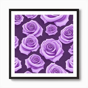 Purple Roses 9 Art Print